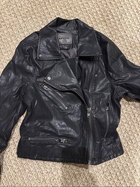 Blank NYC faux leather biker jacket